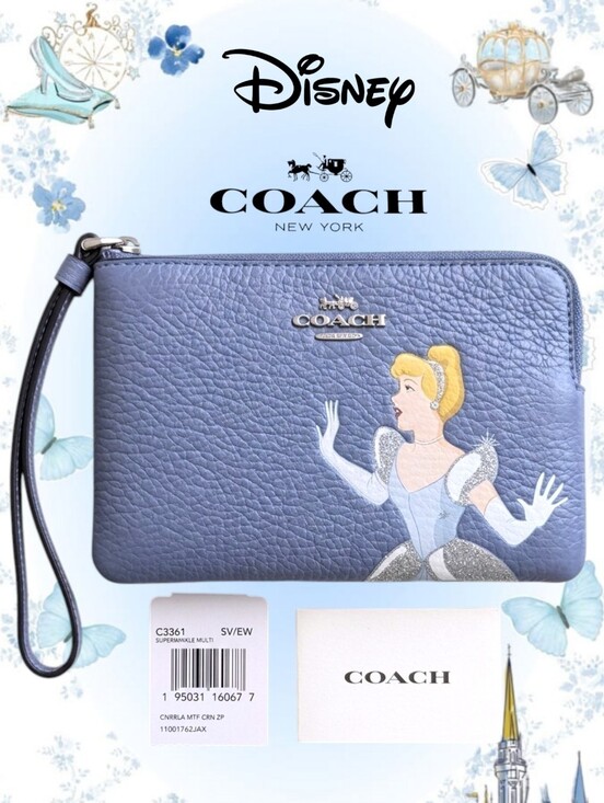 Handbags - Coach x Disney Cinderella Wristlet